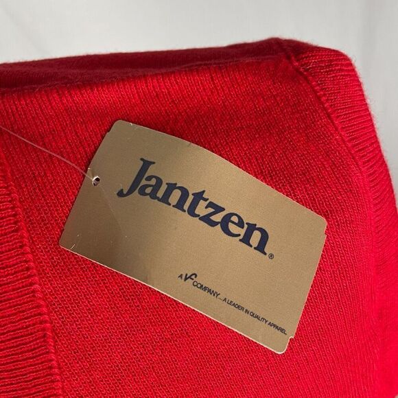 Jantzen NWT Red Knit Layering Vest - Mens L - Picture 4 of 8
